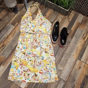 Gorgeous Miss Dorby Vintage Halter Sundress